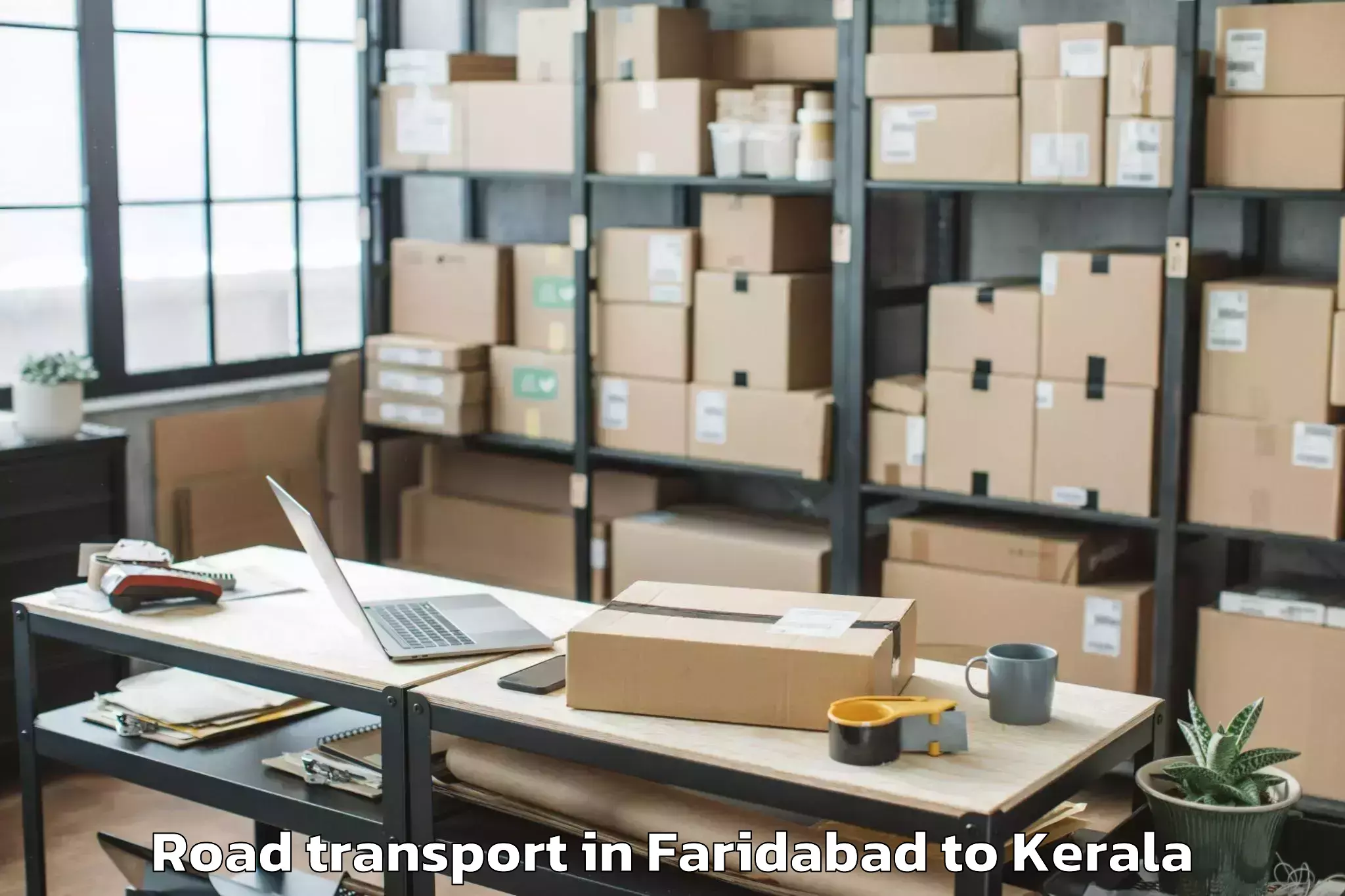 Affordable Faridabad to Cheruthuruthi Road Transport